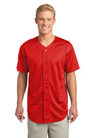 Sport-Tek ®  PosiCharge ®  Tough Mesh Full-Button Jersey. ST220