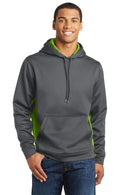 Sport-Tek ®  Sport-Wick ®  CamoHex Fleece Colorblock Hooded Pullover. ST239