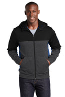 Sport-Tek ®  Tech Fleece Colorblock Full-Zip Hooded Jacket. ST245