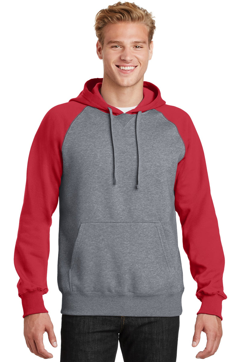 Sport-Tek ®  Raglan Colorblock Pullover Hooded Sweatshirt. ST267
