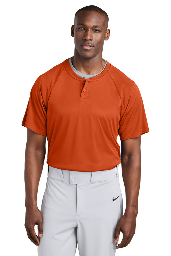 Sport-Tek ®  PosiCharge ®  Competitor   2-Button Henley ST359 - Deep Orange