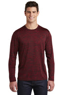Sport-Tek  ®  PosiCharge  ®  Long Sleeve Electric Heather Tee. ST390LS