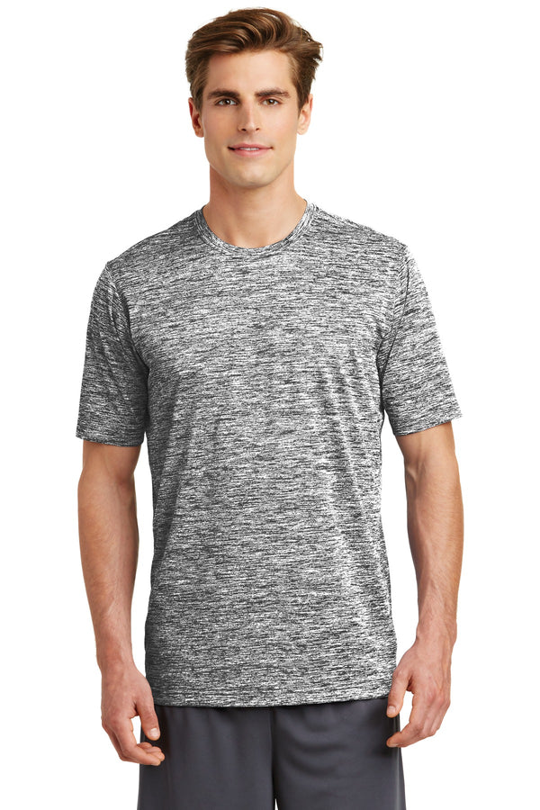 Sport-Tek ®  PosiCharge ®  Electric Heather Tee. ST390 - Black Electric