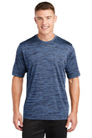 Sport-Tek ®  PosiCharge ®  Electric Heather Tee. ST390 - Carolina Blue-True Navy Electric