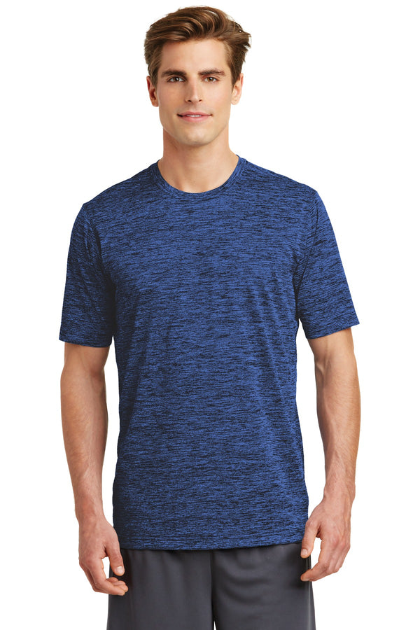 Sport-Tek ®  PosiCharge ®  Electric Heather Tee. ST390 - Dark Royal-Black Electric