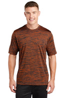 Sport-Tek ®  PosiCharge ®  Electric Heather Tee. ST390 - Deep Orange-Black Electric