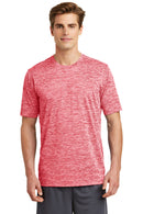 Sport-Tek ®  PosiCharge ®  Electric Heather Tee. ST390 - Deep Red Electric