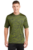 Sport-Tek ®  PosiCharge ®  Electric Heather Tee. ST390 - Lime Shock-True Navy Electric