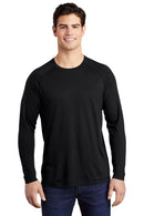 Sport-Tek  ®  PosiCharge  ®  Long Sleeve Tri-Blend Wicking Raglan Tee ST400LS
