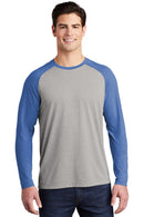 Sport-Tek  ®  PosiCharge  ®  Long Sleeve Tri-Blend Wicking Raglan Tee ST400LS