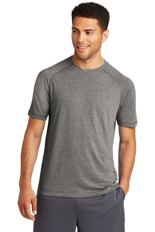 Sport-Tek  ®  PosiCharge  ®  Tri-Blend Wicking Raglan Tee. ST400 - Dark Grey Heather