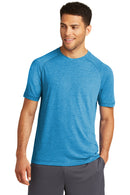 Sport-Tek  ®  PosiCharge  ®  Tri-Blend Wicking Raglan Tee. ST400 - Pond Blue Heather