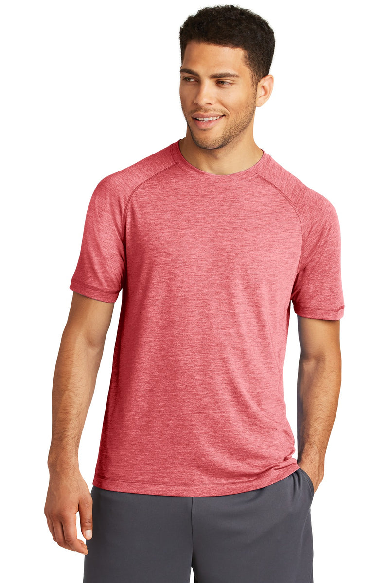 Sport-Tek  ®  PosiCharge  ®  Tri-Blend Wicking Raglan Tee. ST400 - True Red Heather