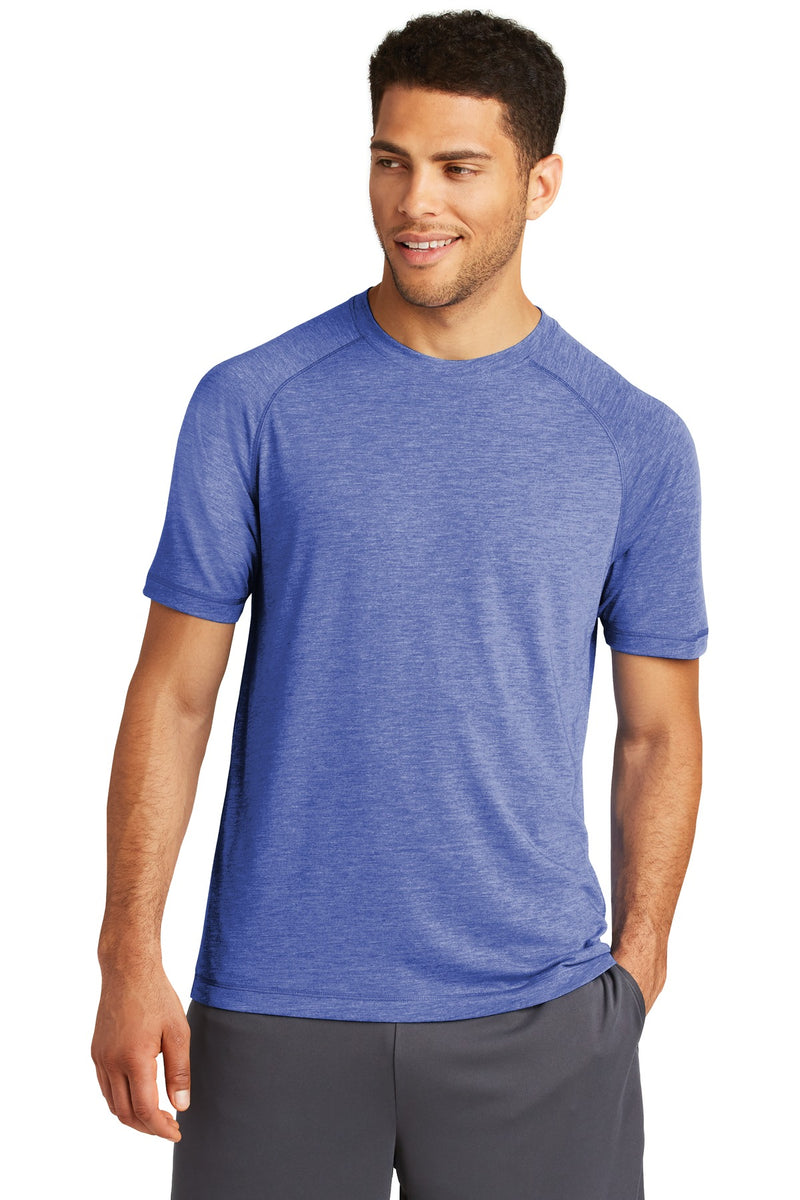Sport-Tek  ®  PosiCharge  ®  Tri-Blend Wicking Raglan Tee. ST400 - True Royal Heather
