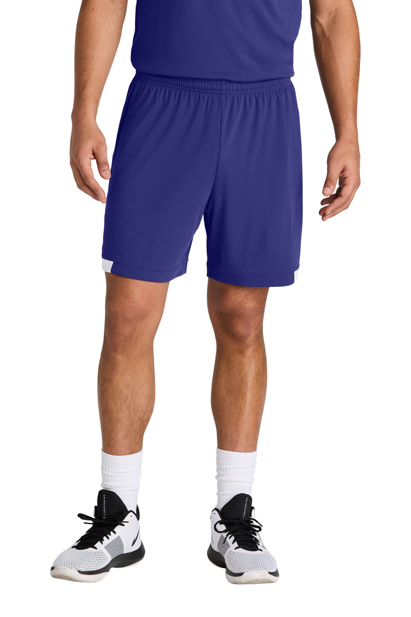 Sport-Tek ®  Club 7' Short ST442 - Purple/ White