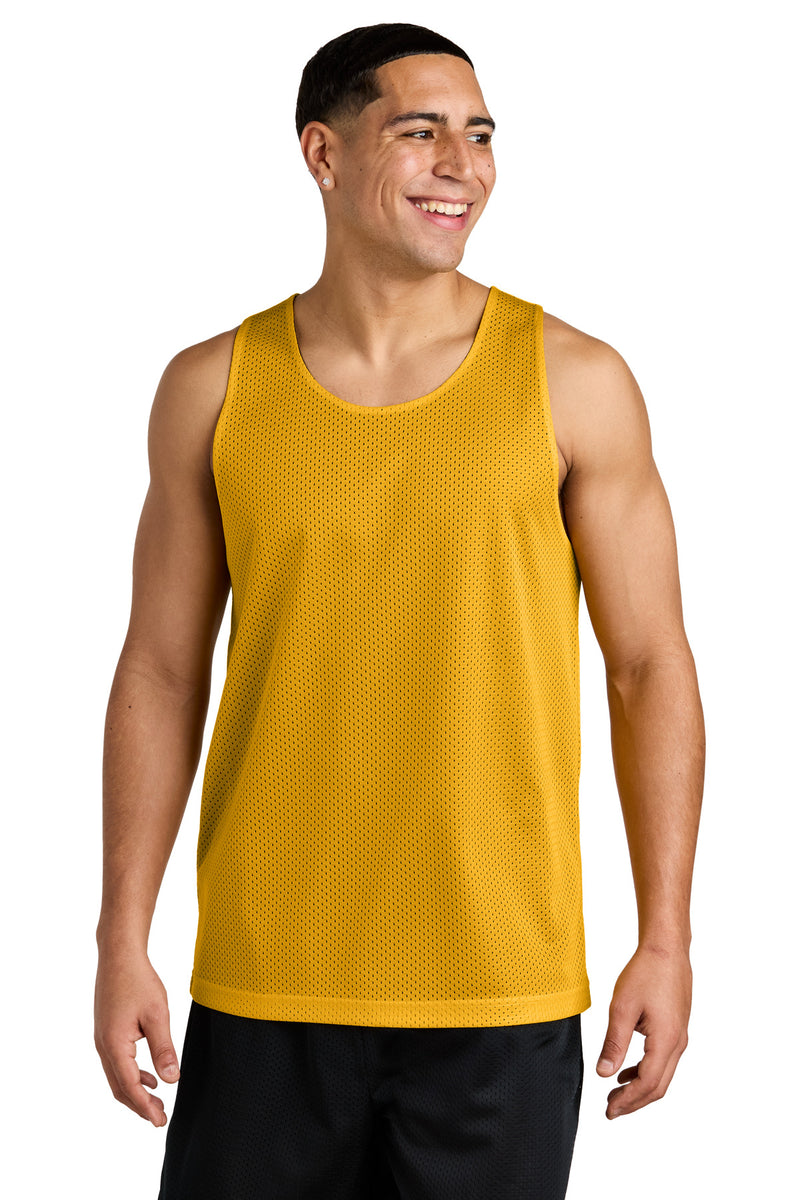 Sport-Tek ®  PosiCharge ®  Reversible Mesh Tank ST5000 - Gold/ Black