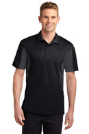 Sport-Tek ®  Side Blocked Micropique Sport-Wick ®  Polo. ST655 - Black/ Iron Grey