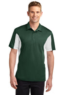 Sport-Tek ®  Side Blocked Micropique Sport-Wick ®  Polo. ST655 - Forest Green/ White