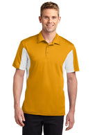 Sport-Tek ®  Side Blocked Micropique Sport-Wick ®  Polo. ST655 - Gold/ White