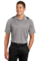 Sport-Tek ®  Heather Colorblock Contender   Polo. ST665 - Vintage Heather/ Black