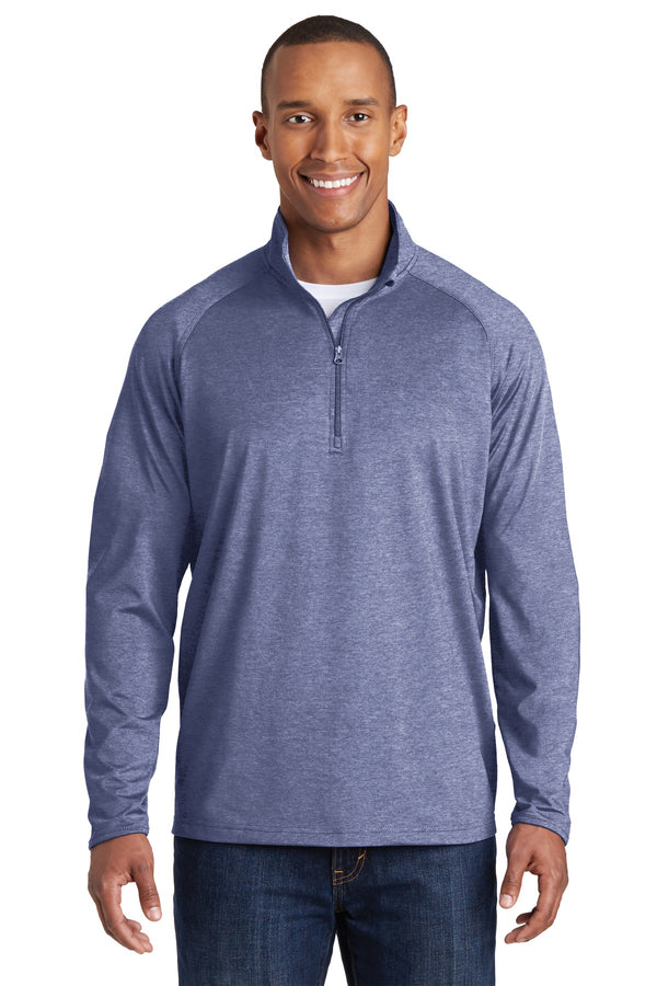 Sport-Tek ®  Sport-Wick ®  Stretch 1/4-Zip Pullover. ST850 - True Navy Heather