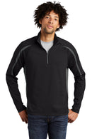 Sport-Tek ®  Sport-Wick ®  Stretch 1/2-Zip Colorblock Pullover. ST851