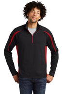 Sport-Tek ®  Sport-Wick ®  Stretch 1/2-Zip Colorblock Pullover. ST851