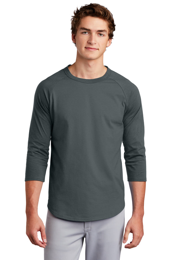 Sport-Tek ®  Colorblock Raglan Jersey.  T200 - Iron Grey