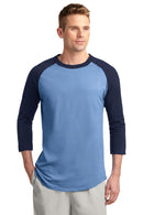 Sport-Tek ®  Colorblock Raglan Jersey.  T200 - Carolina Blue/ Navy