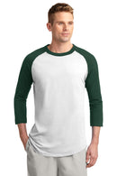 Sport-Tek ®  Colorblock Raglan Jersey.  T200 - White/ Forest