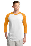 Sport-Tek ®  Colorblock Raglan Jersey.  T200 - White/ Gold