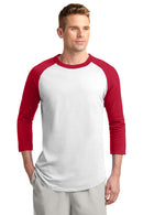 Sport-Tek ®  Colorblock Raglan Jersey.  T200 - White/ Red