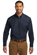 Port Authority ®  Long Sleeve Carefree Poplin Shirt. W100 - River Blue Navy