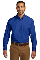 Port Authority ®  Long Sleeve Carefree Poplin Shirt. W100 - True Royal