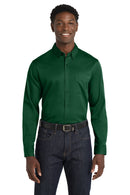 Port Authority ®  Long Sleeve SuperPro React   Twill Shirt. W808 - Dark Green