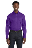 Port Authority ®  Long Sleeve SuperPro React   Twill Shirt. W808 - Purple