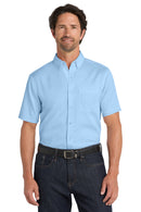 Port Authority ®  Short Sleeve SuperPro React   Twill Shirt. W809 - Cloud Blue