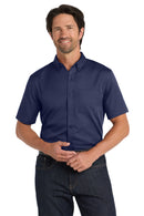 Port Authority ®  Short Sleeve SuperPro React   Twill Shirt. W809 - True Navy