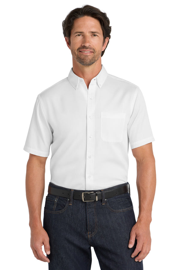 Port Authority ®  Short Sleeve SuperPro React   Twill Shirt. W809 - White