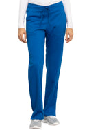 Cherokee Mid Rise Straight Leg Drawstring Pant. Item WW005P in CK WW REVOLUTION Collection. Live Chat for Bulk Discounts.