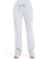 Cherokee Mid Rise Moderate Flare Drawstring Pant. Item WW120P in CK WW REVOLUTION Collection. Live Chat for Bulk Discounts.