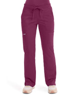 Cherokee Mid Rise Moderate Flare Drawstring Pant. Item WW120T in CK WW REVOLUTION Collection. Live Chat for Bulk Discounts.