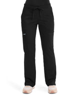 Cherokee Mid Rise Moderate Flare Drawstring Pant. Item WW120 in CK WW REVOLUTION Collection. Live Chat for Bulk Discounts.