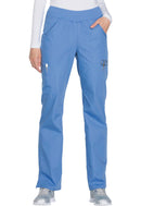 Cherokee Mid Rise Straight Leg Pull-on Cargo Pant. Item WW210 in CK WW ORIGINALS Collection. Live Chat for Bulk Discounts.