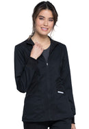 Cherokee Zip Front High-Low Jacket. Item WW301 in CK WW REVOLUTION Collection. Live Chat for Bulk Discounts.