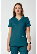 Cherokee Mock Wrap Top. Item WW610 in CK WW REVOLUTION Collection. Live Chat for Bulk Discounts.