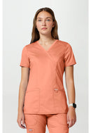 Cherokee Mock Wrap Top. Item WW610 in CK WW REVOLUTION Collection. Live Chat for Bulk Discounts.