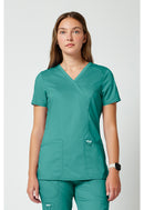 Cherokee Mock Wrap Top. Item WW610 in CK WW REVOLUTION Collection. Live Chat for Bulk Discounts.