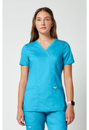 Cherokee Mock Wrap Top. Item WW610 in CK WW REVOLUTION Collection. Live Chat for Bulk Discounts.