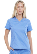 Cherokee V-Neck  Top. Item WW612P in CK WW REVOLUTION Collection. Live Chat for Bulk Discounts.